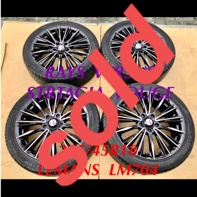 18インチ RAYS VERSUS VOUGE 225/45R18 超美品 深溝