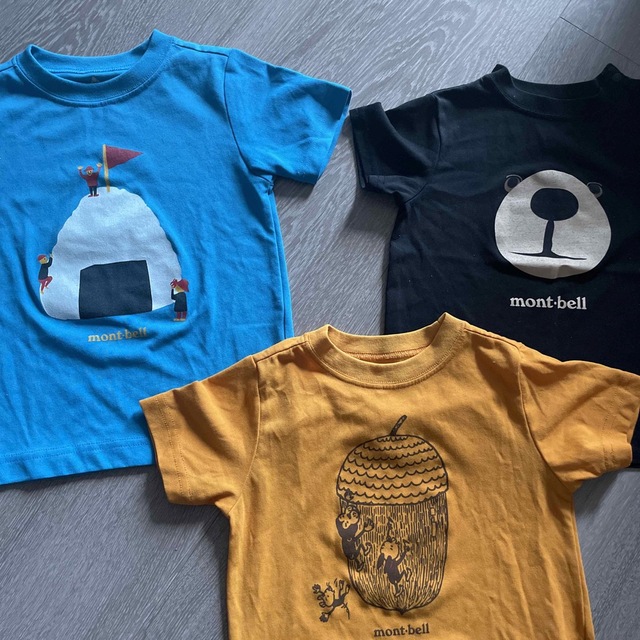 mont bell(モンベル)のmont-bell キッズ　Tシャツ　3枚セット キッズ/ベビー/マタニティのキッズ服男の子用(90cm~)(Tシャツ/カットソー)の商品写真