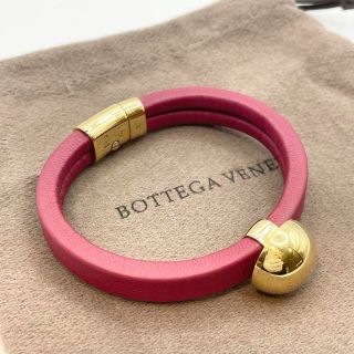 ボッテガヴェネタ(Bottega Veneta)の【新品未使用】BOTTEGA VENETA 　レザーブレスレット　ゴールド金具(ブレスレット/バングル)