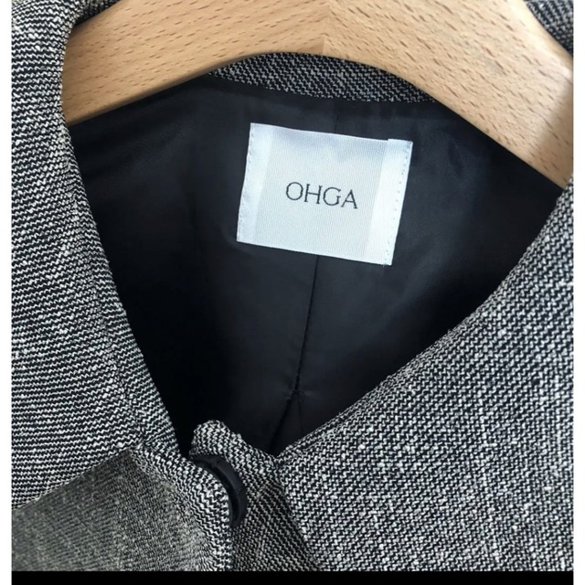ohga ツイード ボンディングコートの通販 by yuka|ラクマ