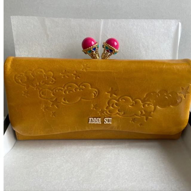 素材牛革ANNA SUI アナスイ　バルーン　長財布