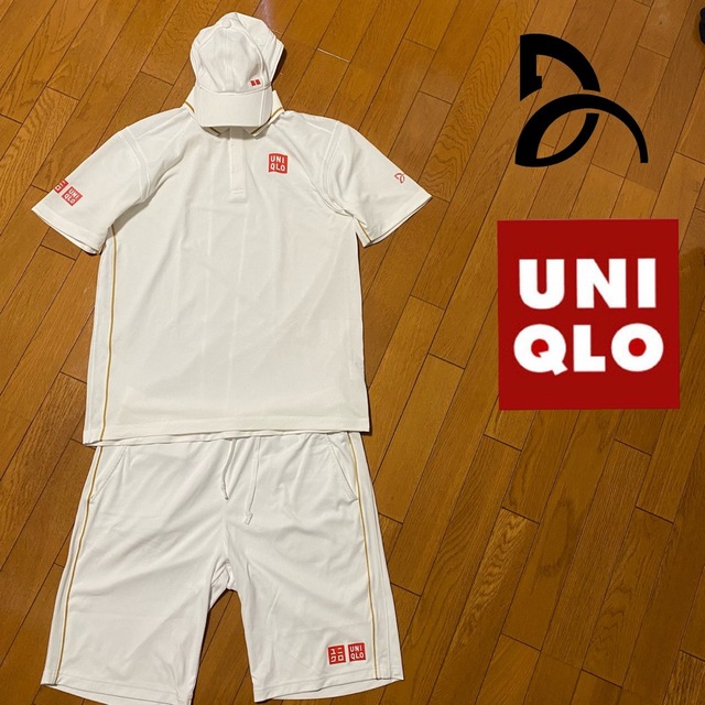 UNIQLO(ユニクロ)のジョコビッチ　UNIQLO  テニスウェア　セットアップ　錦織圭　Lサイズ スポーツ/アウトドアのテニス(ウェア)の商品写真