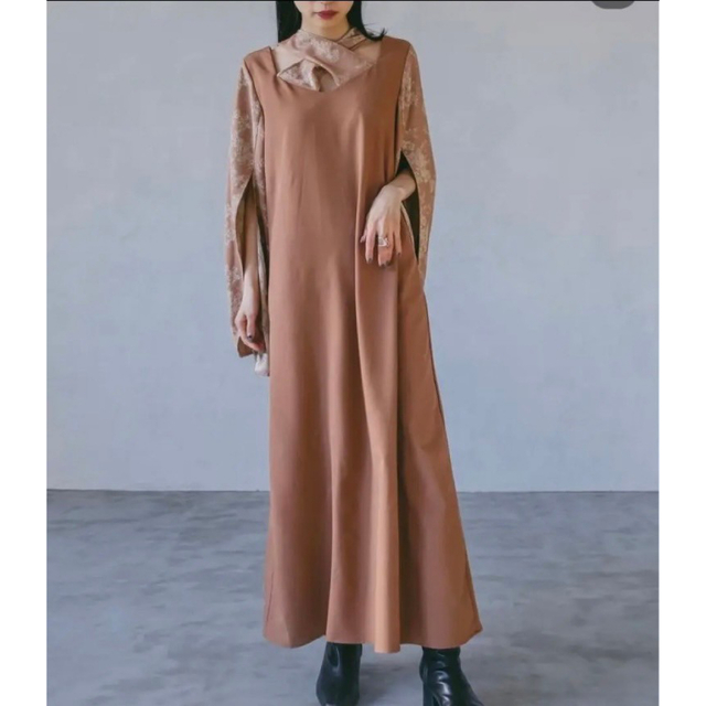 Marte(マルテ)のあんバタ様専用【新品】sahara marte Cross Neck Dress レディースのワンピース(ロングワンピース/マキシワンピース)の商品写真