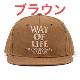 ラッツ(RATS)の【RATS】WAY OF LIFE刺繍 EMBROIDERY CAP BROWN(キャップ)