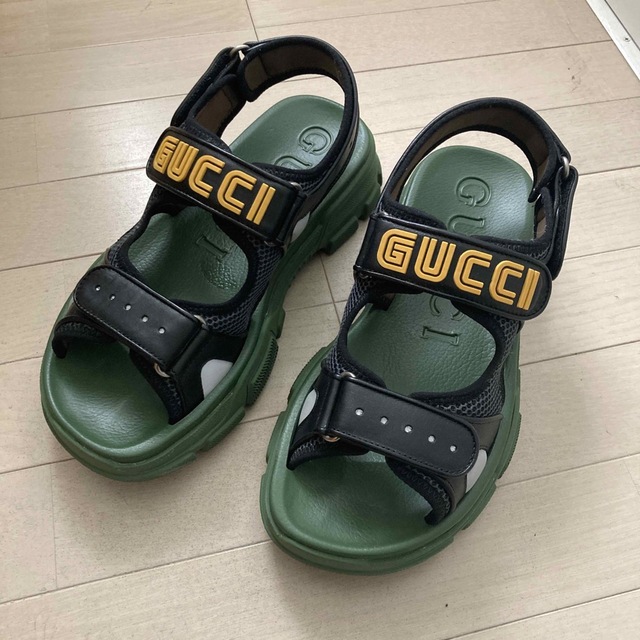 Gucci - GUCCI SEGAロゴサンダルの通販 by kazjbk's shop|グッチなら