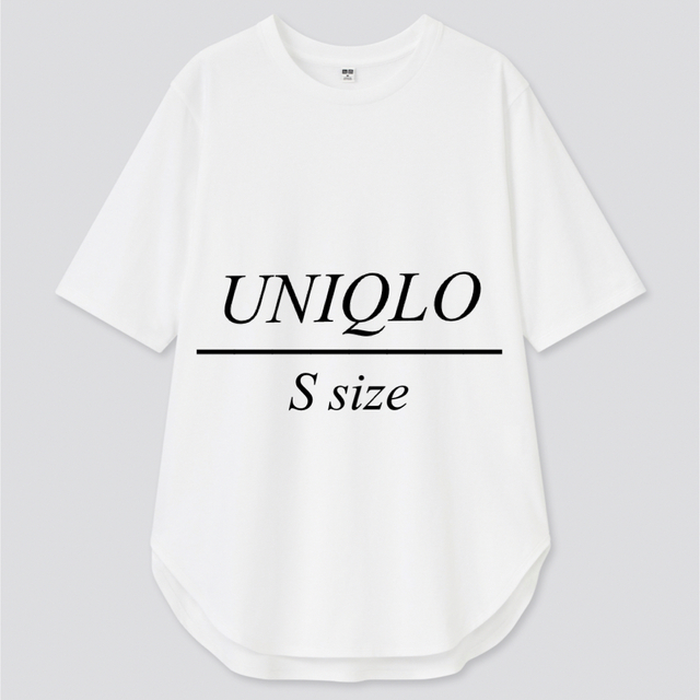 UNIQLO(ユニクロ)のUNIQLO スムースコットンラウンドヘムロングT レディースのトップス(Tシャツ(半袖/袖なし))の商品写真