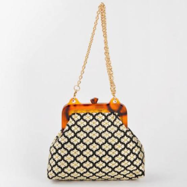 Casselini(キャセリーニ)のキャセリーニ　村田倫子　ジャガードチェーンバッグ　がま口 レディースのバッグ(ショルダーバッグ)の商品写真