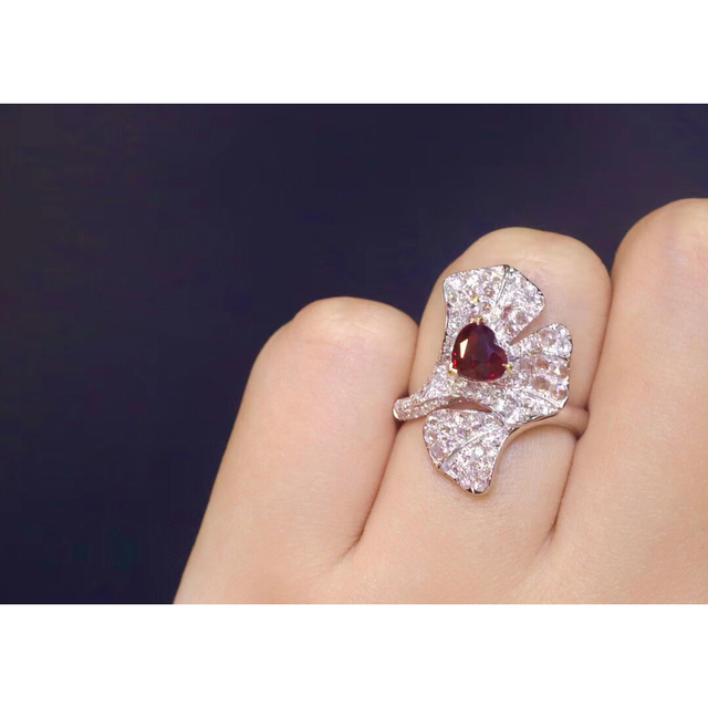 ⭐天然 ルビー ダイヤモンド リング k18 1.07ct