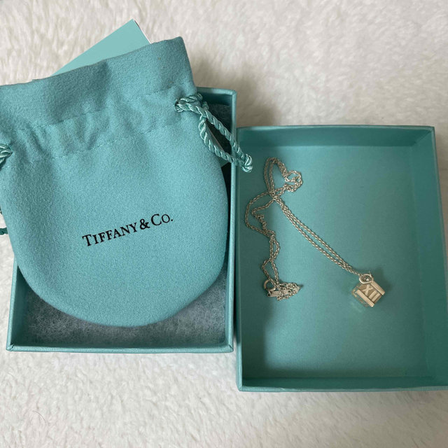 Tiffany & Co.(ティファニー)の美品　Tiffanyティファニーアトラス キューブネックレス　シルバー925 レディースのアクセサリー(ネックレス)の商品写真