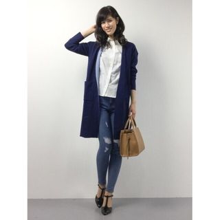 アズールバイマウジー(AZUL by moussy)のAZUL by moussy ロングカーディガン(カーディガン)