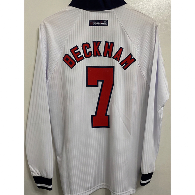 新品 Beckham サッカー　1998 イングランド代表ベッカム　ユニフォーム