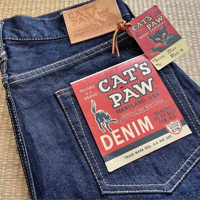 新品 東洋エンタープライズ CAT'S PAW 13oz セルビッチデニム 適切な
