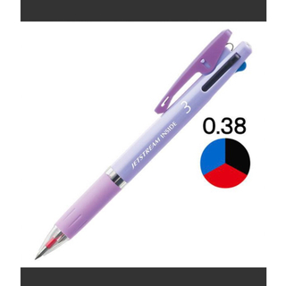 ミツビシエンピツ(三菱鉛筆)のアスクルオリジナル  ジェットストリーム 0.38  3色ボールペン  パープル(ペン/マーカー)