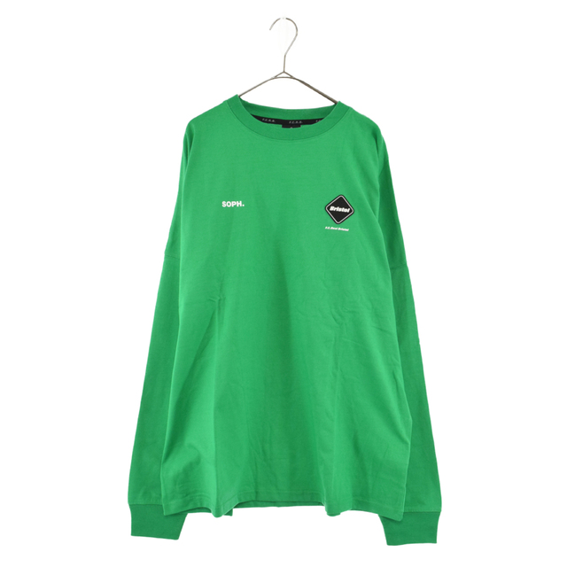 F.C.R.B.(エフシーアールビー)のF.C.R.B./F.C.Real Bristol/FCRB エフシーアールビー/エフシーレアルブリストル 22SS L/S BIG LOGO TEAM BAGGY TEE バックロゴ長袖Tシャツ グリーン FCRB-220060 メンズのトップス(シャツ)の商品写真