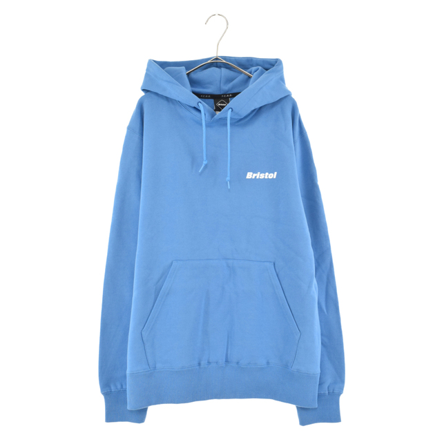 F.C.R.B./F.C.Real Bristol/FCRB エフシーアールビー/エフシーレアルブリストル 22SS AUTHENTIC LOGO SWEAT HOODIE ロゴプリントプルオーバーパーカー ライトブルー FCRB-220055