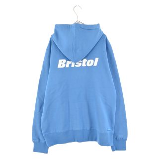 F.C.R.B./F.C.Real Bristol/FCRB エフシーアールビー/エフシーレアルブリストル 22SS AUTHENTIC LOGO  SWEAT HOODIE ロゴプリントプルオーバーパーカー ライトブルー FCRB-220055