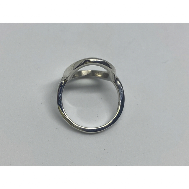 独特なニュアンスシルバー指輪 SILVER925ロージーオーバルリング17号w1 メンズのアクセサリー(リング(指輪))の商品写真
