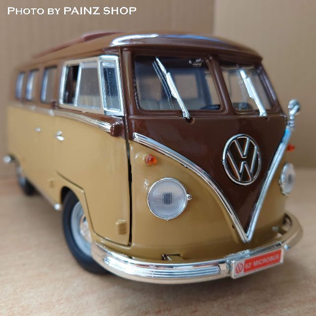 1/18 フォルクスワーゲンT1バス ブラウン VW Microbus 1962 感謝の声