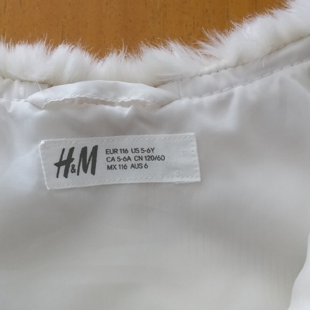 H&H(エイチアンドエイチ)のH&M KIDS ファーベスト キッズ/ベビー/マタニティのキッズ服女の子用(90cm~)(ジャケット/上着)の商品写真