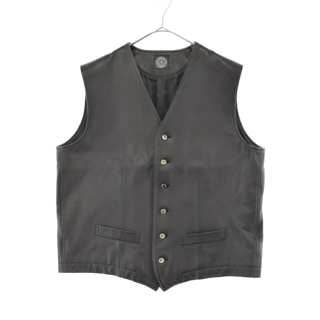 Porter Classic ポータークラシック PC GOAT LEATHER VEST エナメルシルバーボタン レザーベスト