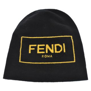 FENDI フェンディ LOGO INTARSIA WOOL CASHMERE BEANIE FXQ107 ADRQ