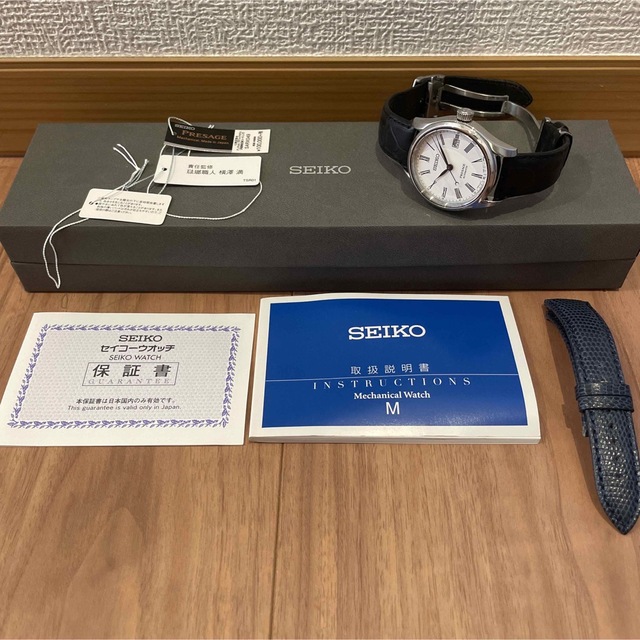 SEIKO プレサージュ琺瑯 SARX049 新品価格11万 OH1回SEIKO - 腕時計