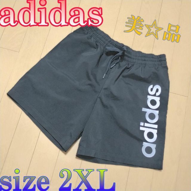 adidas(アディダス)の♈極美品♈メンズ♈ adidas　ウーブンショーツ　ブラック　★サイズ2XL★ メンズのパンツ(ショートパンツ)の商品写真