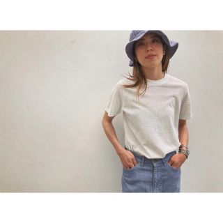 ファビアンルー(Fabiane Roux)のNOWOS  crew neck T-shirt   ホワイト(Tシャツ(半袖/袖なし))