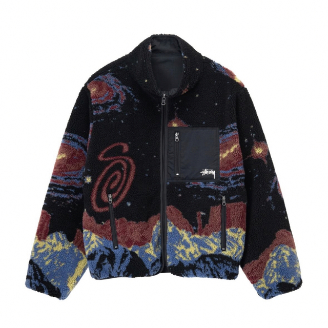 STUSSY COSMOS REVERSIBLE JACKET XL 未使用