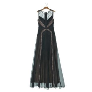 ビーシービージーマックスアズリア(BCBGMAXAZRIA)のBCBG MAXAZRIA ワンピース 2(M位) 黒xベージュ(レース) 【古着】【中古】(ひざ丈ワンピース)