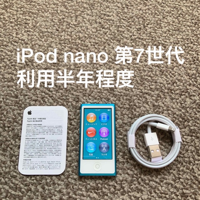 iPod nano 第7世代 16GB Apple アップル アイポッド 本体