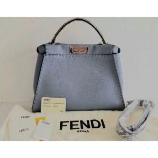 フェンディ(FENDI)のフェンディ ピーカブー レギュラー パイソン セレリア(ハンドバッグ)