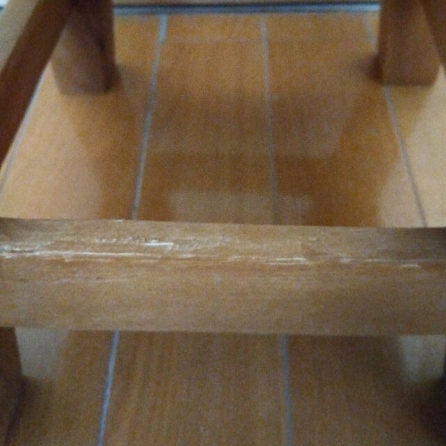 未使用　木製　ミニスツール インテリア/住まい/日用品の椅子/チェア(スツール)の商品写真