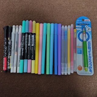 ムジルシリョウヒン(MUJI (無印良品))の水性ペン 油性ペン ラメペン まとめ売り 無印 クルトガ(ペン/マーカー)