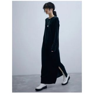 アダムエロぺ(Adam et Rope')の美品【ADAM ET ROPE’】ベロア ワンピース(ロングワンピース/マキシワンピース)