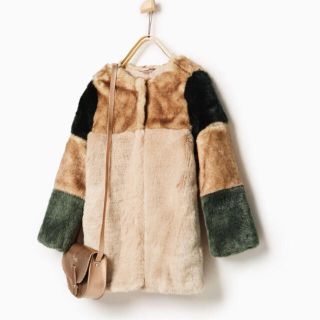 ザラ(ZARA)の新品今期完売ZARA kidsファーコート♡(毛皮/ファーコート)