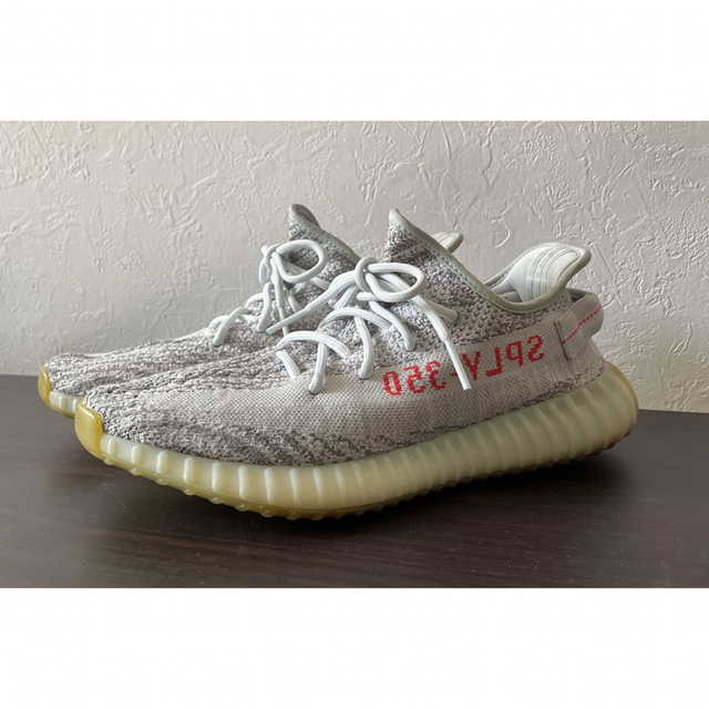アディダス イージーブースト 350 V2 ブルーティント 27.5cm 経典
