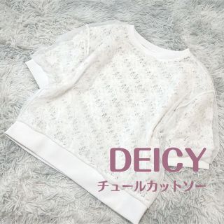 デイシー(deicy)のDEICY / チュールカットソー(シャツ/ブラウス(半袖/袖なし))