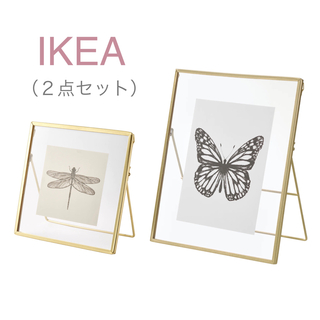 イケア(IKEA)の【新品】IKEA イケア フォトフレーム 写真立て 2点セットA（レルボダ）(フォトフレーム)