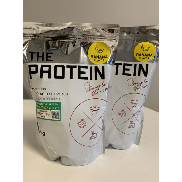 新品未開封　武内製薬THE PROTEIN バナナ　1kg×2セット ザプロ