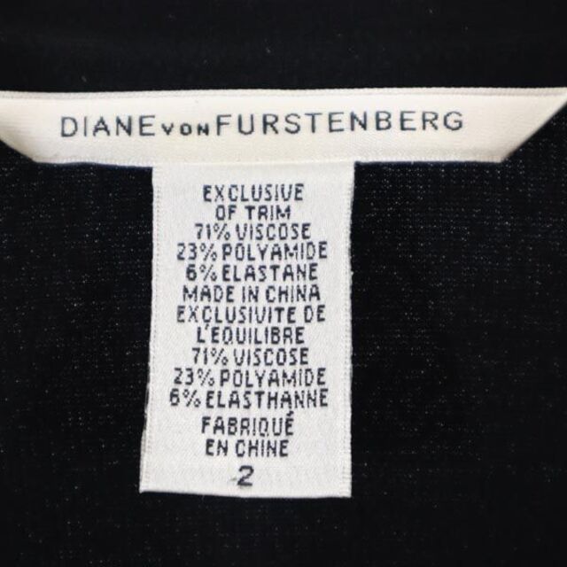 DIANE von FURSTENBERG(ダイアンフォンファステンバーグ)のダイアンフォンファステンバーグ テーラードジャケット 2 ブラック系 DIANE VON FURSTENBERG レディース 【中古】  【230305】 レディースのジャケット/アウター(ロングコート)の商品写真