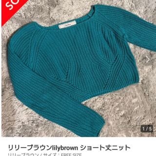 リリーブラウン(Lily Brown)のリリーブラウン　Lily Brown　ショート丈ニット(ニット/セーター)