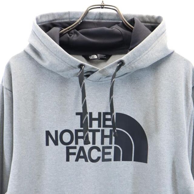 THE NORTH FACE(ザノースフェイス)のザノースフェイス ロゴプリント  ジャージ プルオーバー パーカー L グレー THE NORTH FACE 裏起毛 長袖 トレーナー メンズ 【中古】  【230305】 メンズのトップス(その他)の商品写真