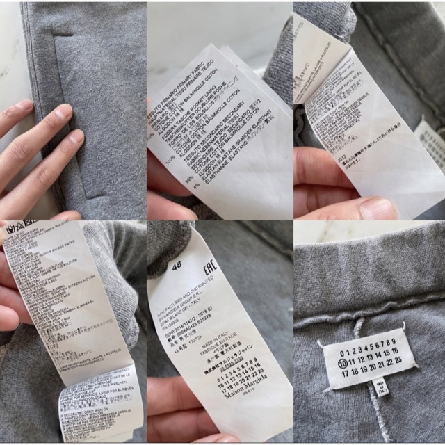 2018a/w Maison Margiela インサイドアウトスウェットパンツ