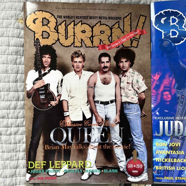 BURRN! バーン2019年1月2月3月4月号　QUEEN HELLOWEEN エンタメ/ホビーの雑誌(音楽/芸能)の商品写真