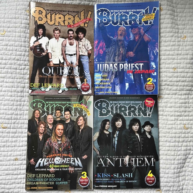 BURRN! バーン2019年1月2月3月4月号　QUEEN HELLOWEEN エンタメ/ホビーの雑誌(音楽/芸能)の商品写真