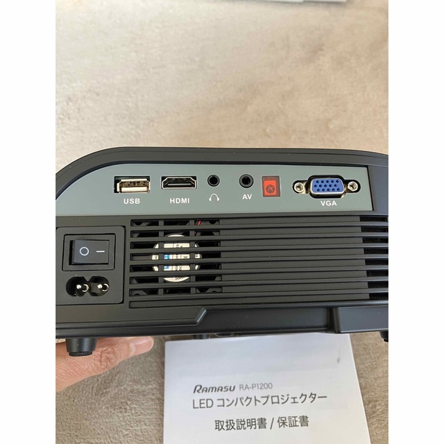 RAMASU RA-P1200 LEDプロジェクター Black