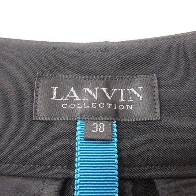 LANVIN(ランバン)のランバン LANVIN パンツ スラックス テーパード 38 黒 ブラック レディースのパンツ(その他)の商品写真
