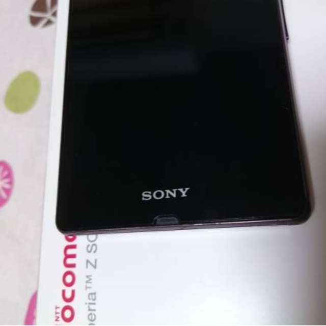 SONY(ソニー)のSIMフリー　SONY Xperia Z (SO-02E)パープル 外装パーツ スマホ/家電/カメラのスマートフォン/携帯電話(その他)の商品写真