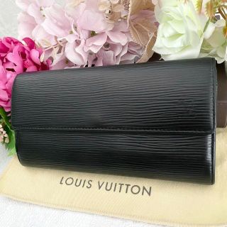 ルイヴィトン(LOUIS VUITTON)のW258 ルイヴィトン エピ ポルトフォイユ サラ 長財布 ノワール(財布)